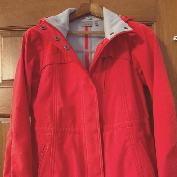 Athleta Jackets & Blazers - Athleta Womens Hooded Jacket, Sz - XS, Coral